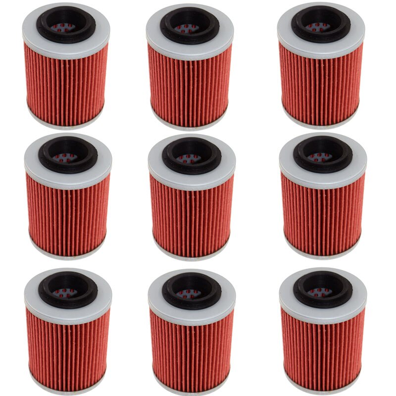 För can-am atv 1000 outlander efi dps r xt xt-p r max motorcykel oljefilter: 9 pc
