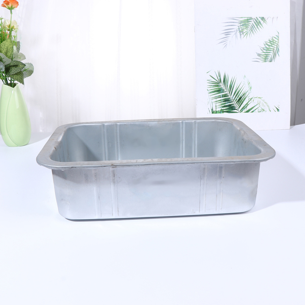 5L Steel Oil Drain Pan Waste Engine Oil Collector Tank Oil Drip Tray Fuel Fluid Change Garage Tool for Repair Car (Silve