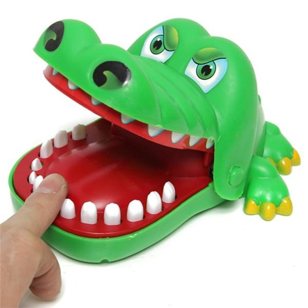 Kleine Size Crocodile Mouth Tandarts Bite Finger Game Funny Gags Speelgoed Voor Kinderen Spelen