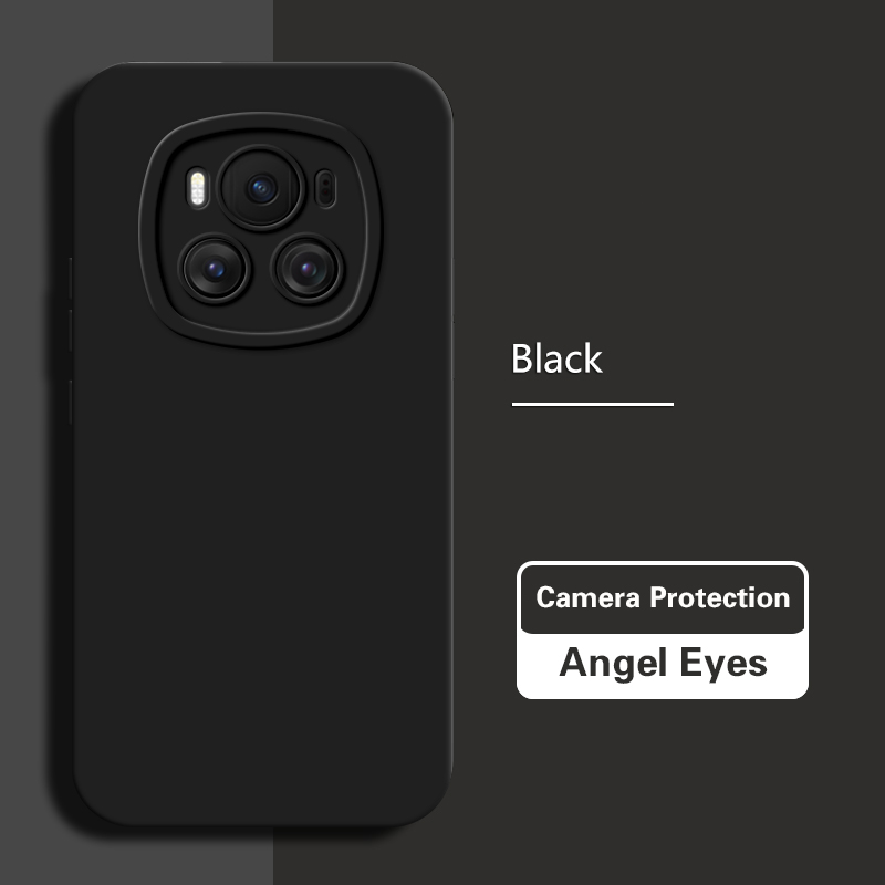 Phone Case for Honor Magic6 Magic 6 Pro 6Pro Ultimate 5G Solid Luxury Soft Liquid Silicone Lens Protection Angel Eyes Back Cover: PP / GRAY