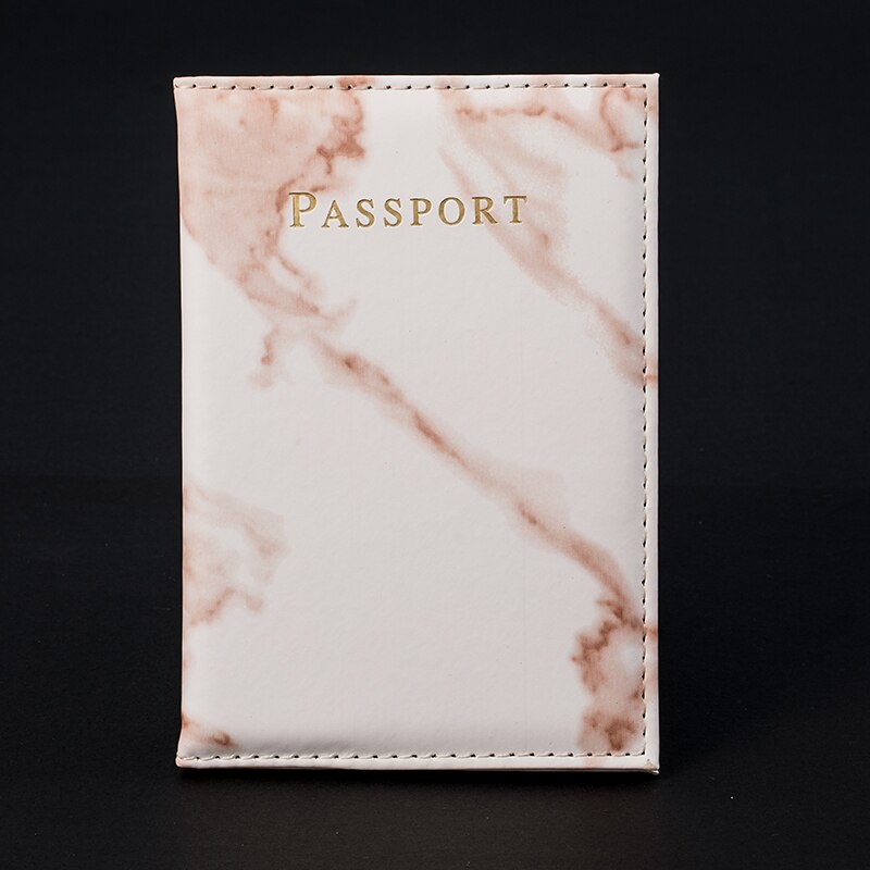 Marble Passport Cover Travel Women PU Leather Travel Cover on The Passport Custom Cover Passport: Pink