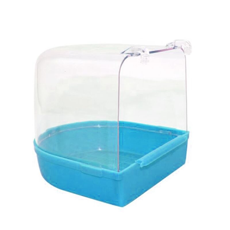 Bañera para pájaros con suspensión exterior, cubierta de jaula múltiple, para loros pequeños: Default Title