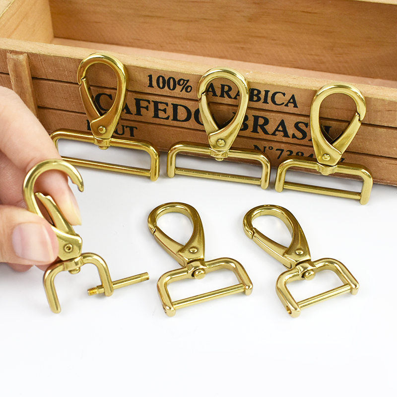 1-5 Stuks Massief Messing Karabijnhaak Clips Meetee 15-40 Mm Afneembare Swivel Kreeft Gesp Karabijnhaak voor tassen Halsband Hanger Sluiting