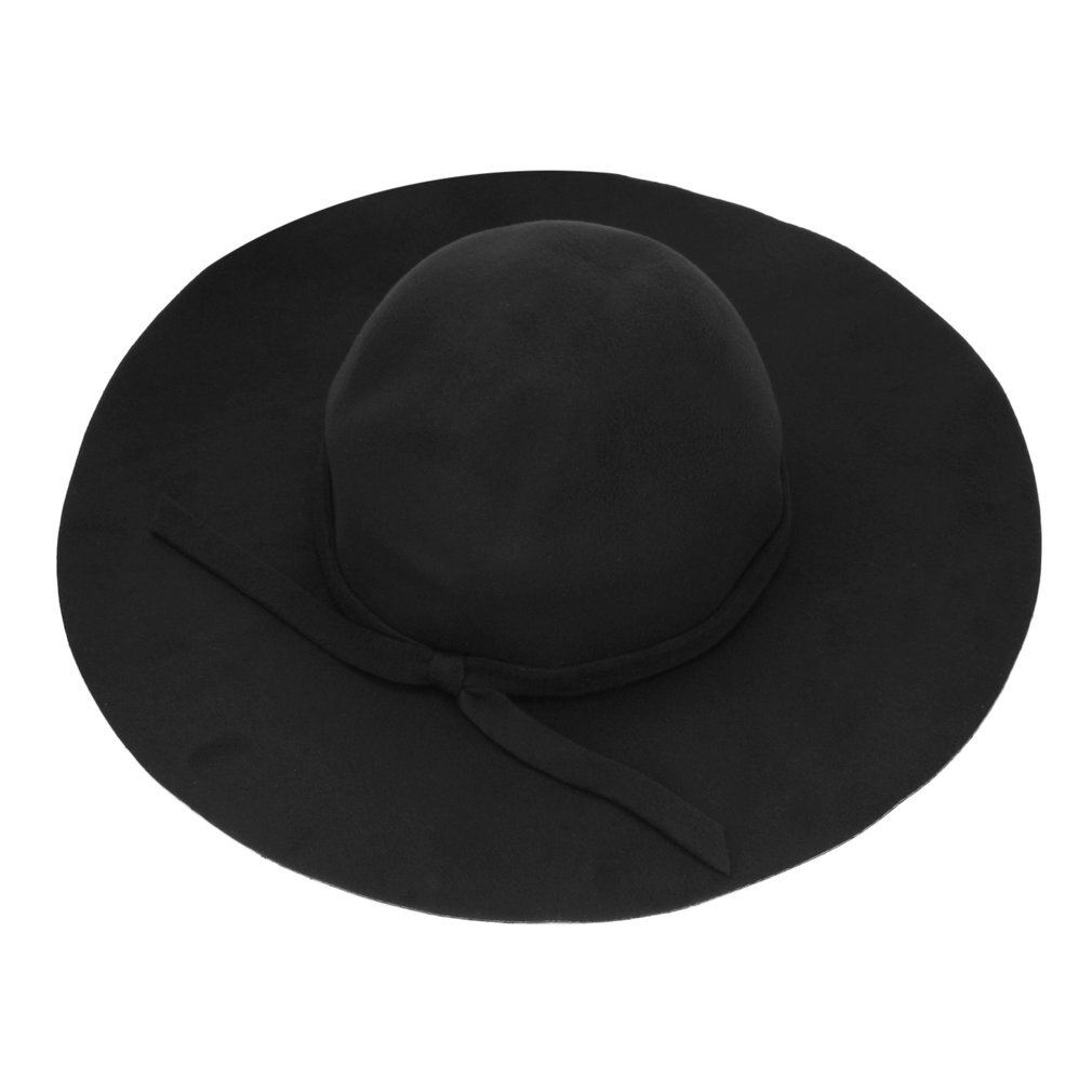 Soft Women Vintage Retro Wide Brim Wool Felt Bowler Fedora Hat Floppy Cloche Sun Hats 3 Colours For Women Cap Gorro Chapeu
