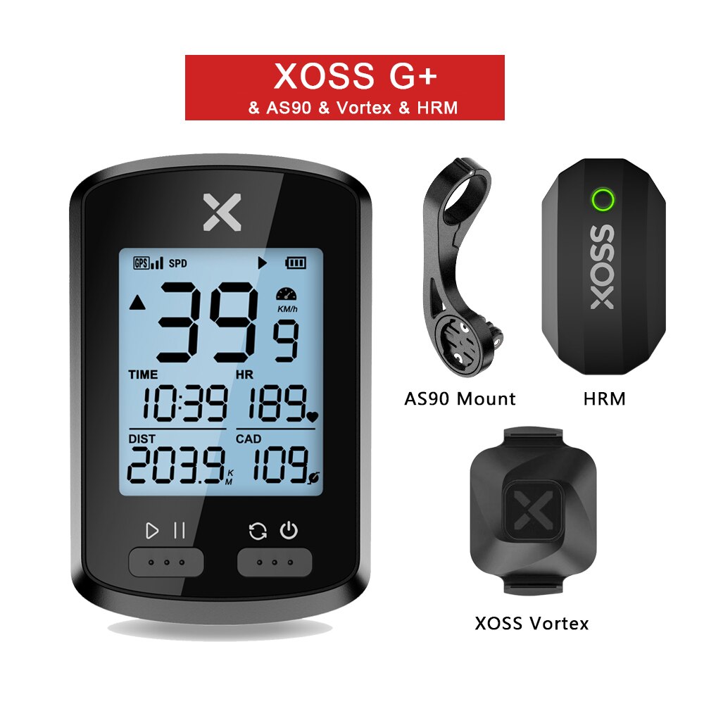 XOSS G/G+ Bike Computer Wireless GPS Speedometer Rainproof Road Bike MTB Bicycle Odometer Bluetooth ANT+ With TOWILD CL600 light
