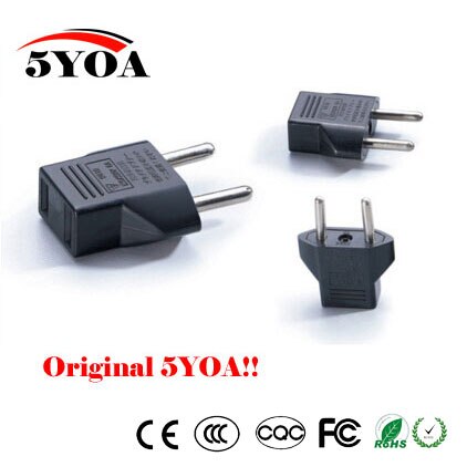 Universele Amerikaanse Om Eu Plug Usa Om Euro Europa Reizen Witte Muur Ac Power Charger Outlet Adapter Converter 2 Ronde socket Input Pin