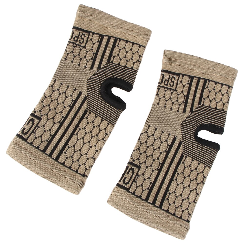 2pcs Man Woman Sports Ankle Protector Knitted Ankle Care Sleeve for Exercising Running Fitness Basketball (Free Size Ski
