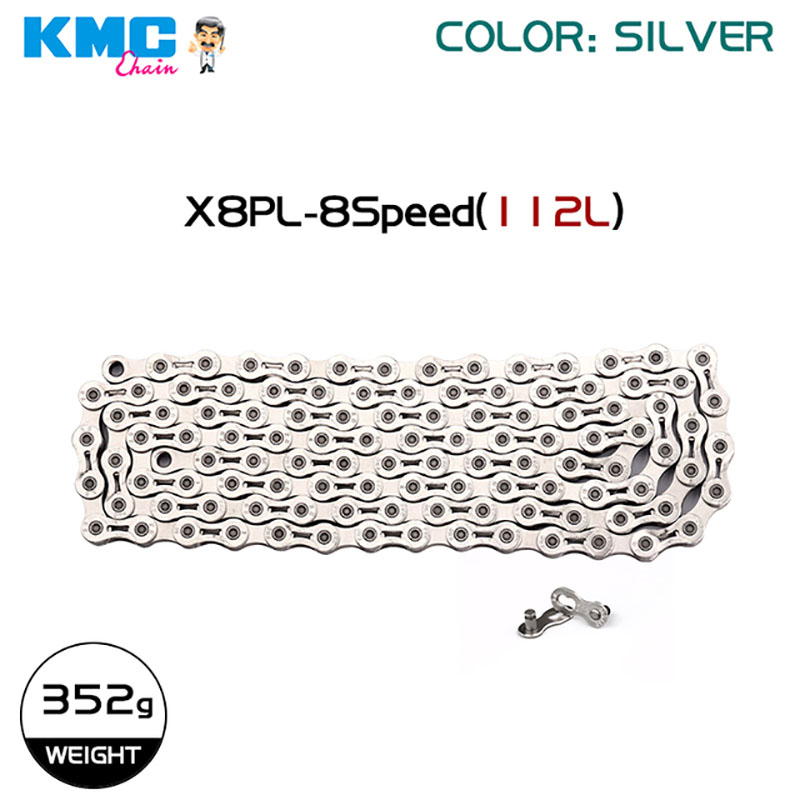 KMC-cadena de 8 velocidades para bicicleta de montaña X8 X8EPT X8PL Z8.3, Conector de cadena para bicicleta de carretera CL573R, accesorios para bicicleta con piezas de enlace rápido