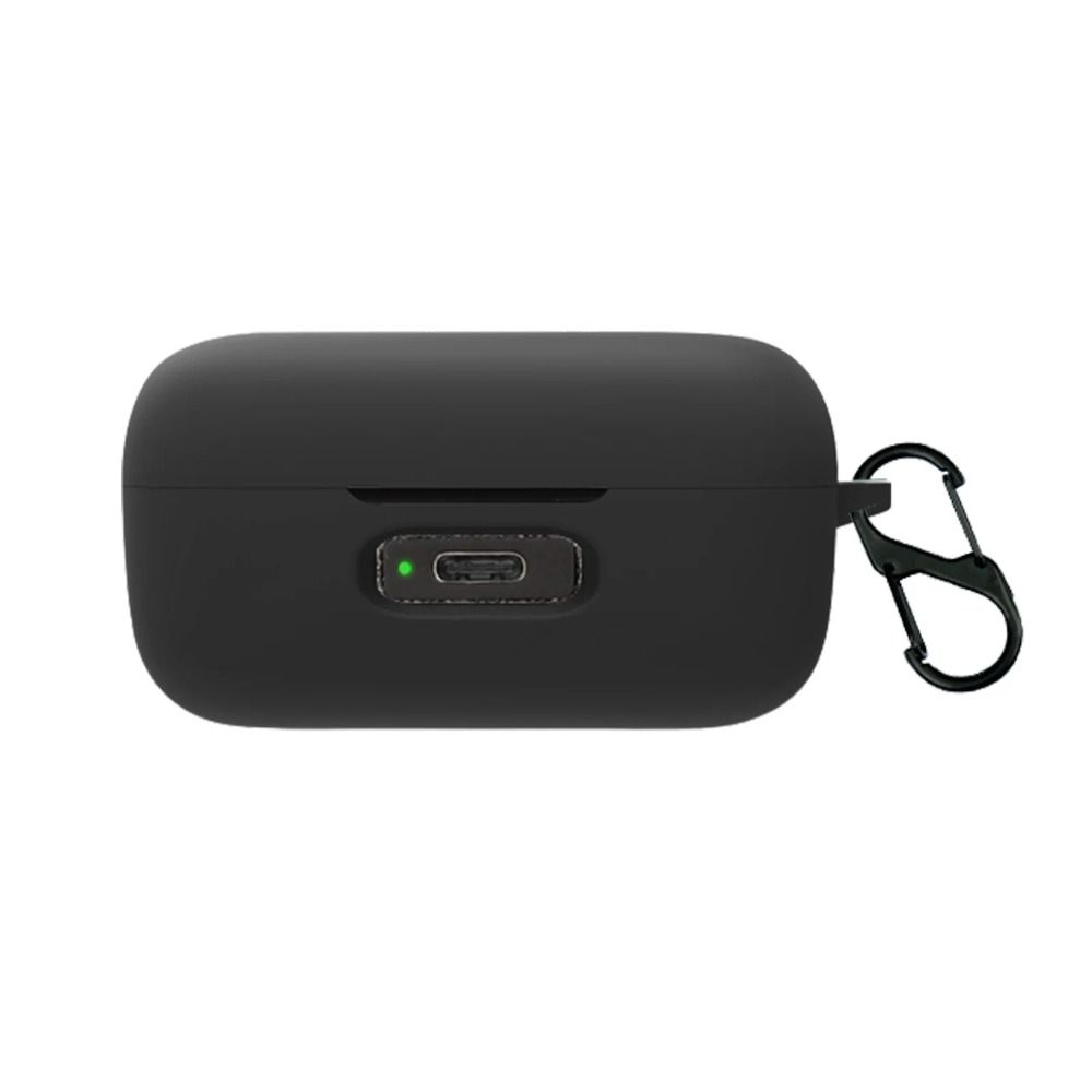 Juste de protection en silicone souple, protecteur anti-rayures, antichoc avec coque à crochet pour Sennheiser MOMENTUM True Wireless 4: Olive
