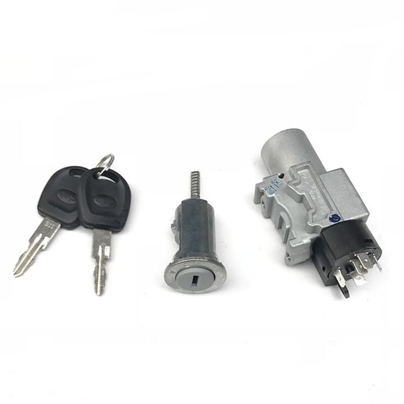 Corps de verrouillage du commutateur d'allumage pour Chery QQ S11 QQ6 Jaggi A1 Ego Kimo J1 noyau de verrouillage d'allumage interrupteur de démarrage S12-3704010: set normal / QQ