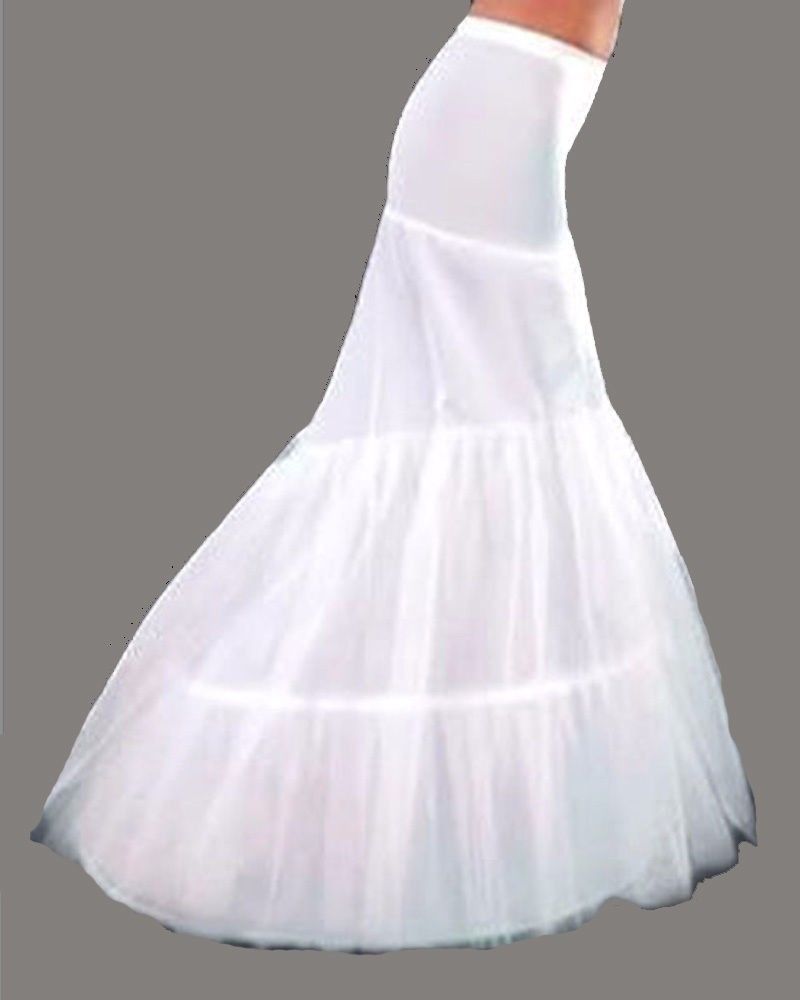 Petticoat crinoline hoop underskirt Wedding petticoat fishtail mermaid prom: 9