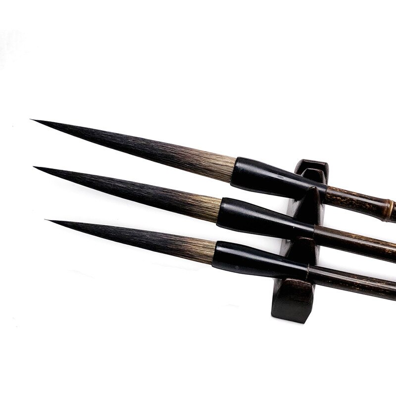 3pcs/set Chinese Calligraphy Pen Set Long Bear Hair Writing Brushes Chinese Painting Brush Calligraphy Tools Tinta China