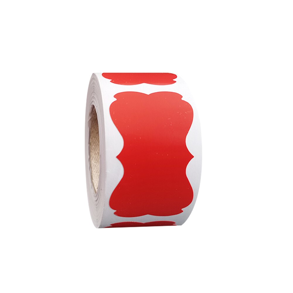 200Pcs Potten Voor Kruiden Voor Thuis Sticker Uitwisbare Waterdichte Beweegbare Blikjes Kleur Pvc Fles Schoolbord Stickers Voor Keuken Conv D: red