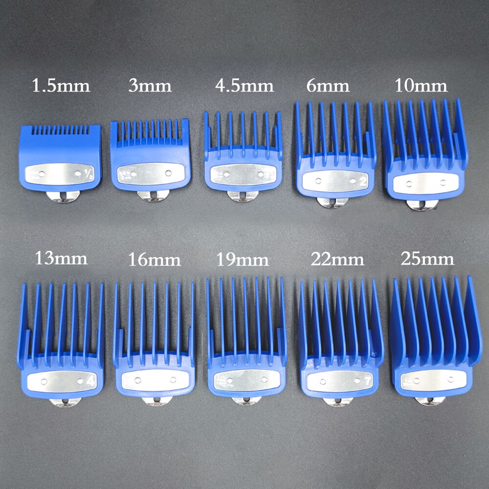 Kleurrijke Tondeuse Snijden Kam Guards Limited Kam Gereedschap Kapper Vervanging Kit Voor Snijkop Professionele Tondeuse 5: 10 PCS