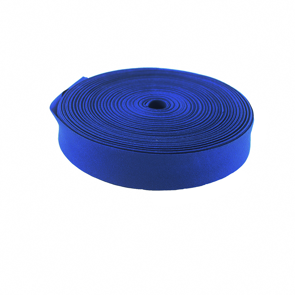 Polyester / Cotton 1" 20mm T/C Bias Binding Tape For Sewing Trimming Single Fold Ribbon Solid Color DIY 25yards/Roll: Blue