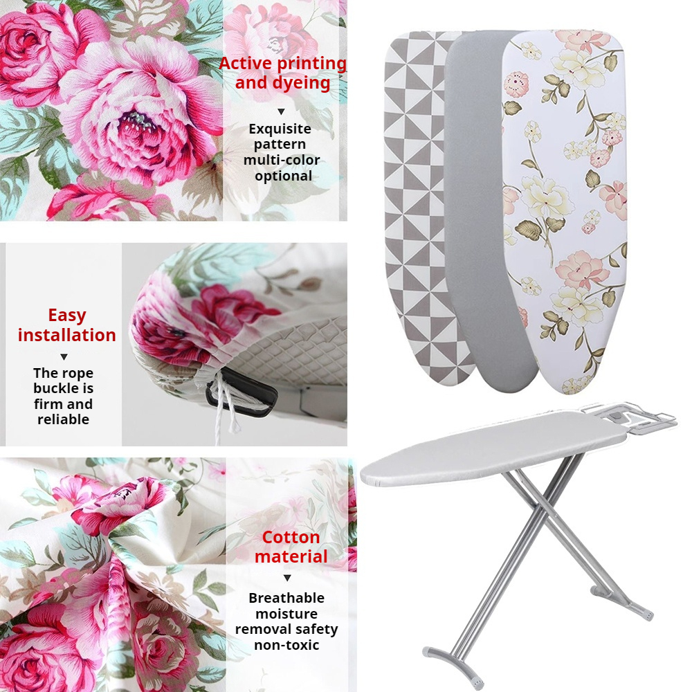 1PC Ironing Board Cover with Elastic Edge Home High Temperature Thickening and Anti-fouling Cloth Cover for Ironing Board다리미판 커버