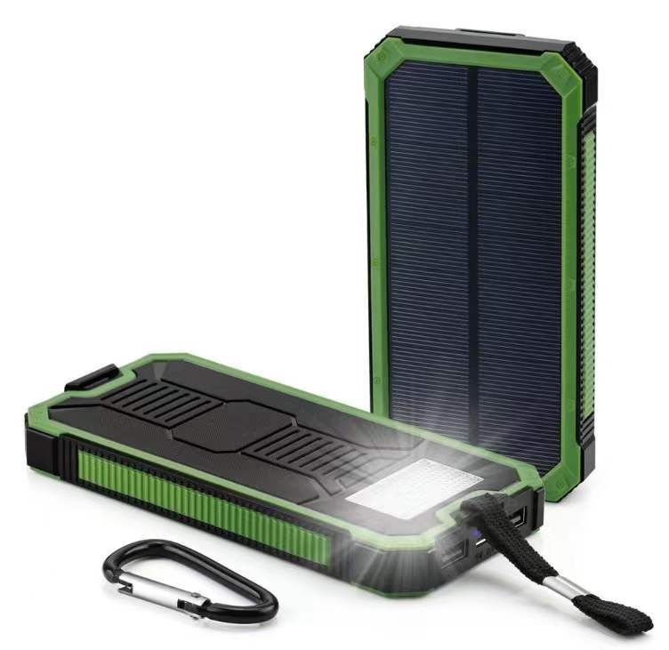 Voor Alle Telefoon Iphone Huawei Xiaomi Enorme Capaciteit Solar Power Bank 80000Mah Dual-Usb Waterdichte Solar Power Bank batterij Oplader: Green