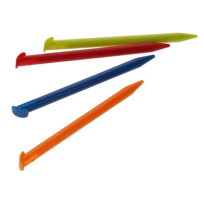 4 pçs/set Plastic Stylus Caneta de Toque para o Novo Nintendo 3DS LL/XL Prevenção de Arranhões e Impressões Digitais