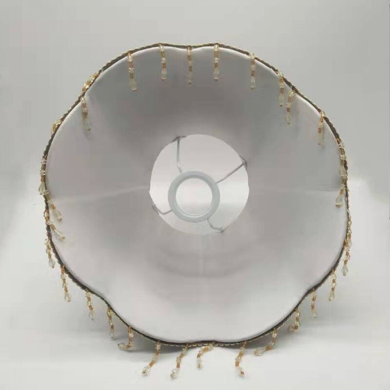 Beaupretty Plissee Lampenschirm - Eiförmiger Tischlampenschirm In Aprikose