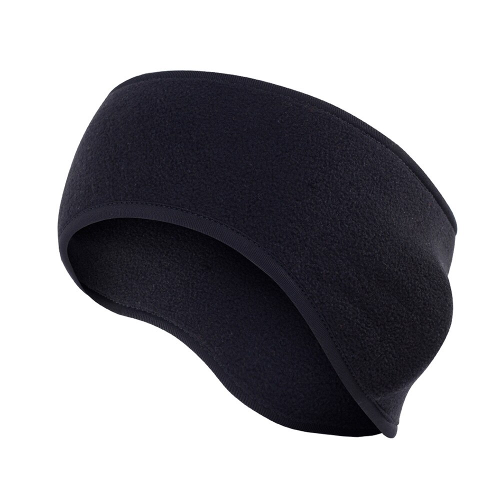 Gumao Warmer Fleece Hoofdband Zwarte Thermische Hoofd Haarband Gym Yoga Fietsen Running Zachte Dikke Sport Zweetband Mannen Vrouwen Winter: JE-01(Thin)