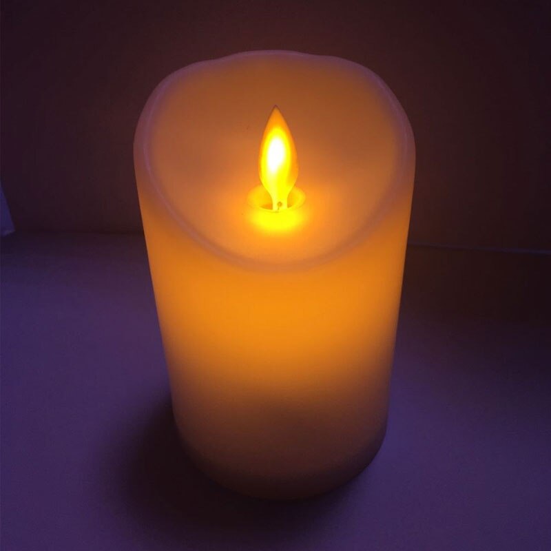 Plast flammefri velas de led, realistisk vela decorativa, bursdagsbatteriarmatur for restaurantlys bryllup