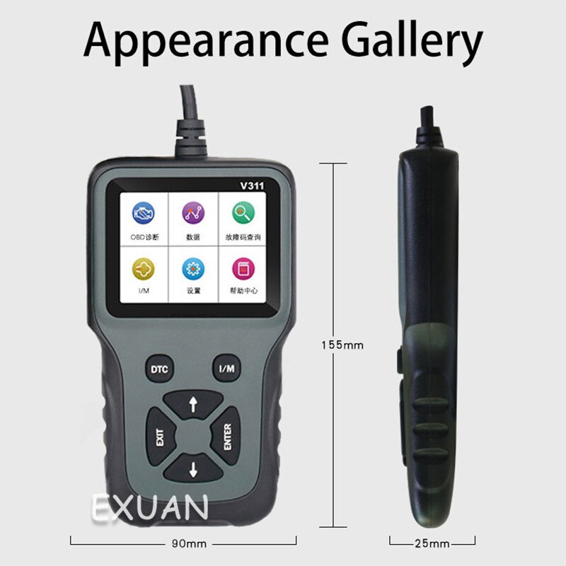 detector computer diagnostic instrument fault code clear vehicle condition exhaust detection annual review obd2 driving computer