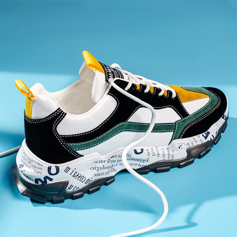 Height Increasing Men's Sneakers Popular Casual Shoes Adult Breathable Lightweight Comfortable Training Outdoors Footwears