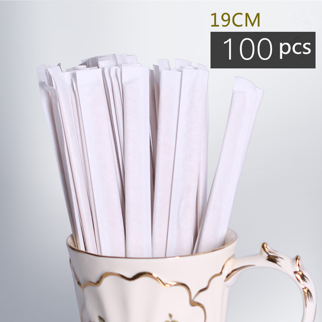 100 kpl/pakkaus amerikkalainen kahvi puinen sekoituspuikko 1000ml puolikäsintehty puu eu teekannu kertakäyttöinen 19cm/14cm: 19 cm