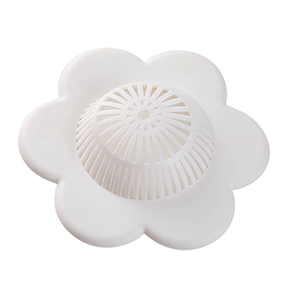 Tapón de goma circular de silicona para filtro de fregadero, tapón de agua antibloqueo, tapón para bañera, baño, cocina, tapón de lavabo: Blanco