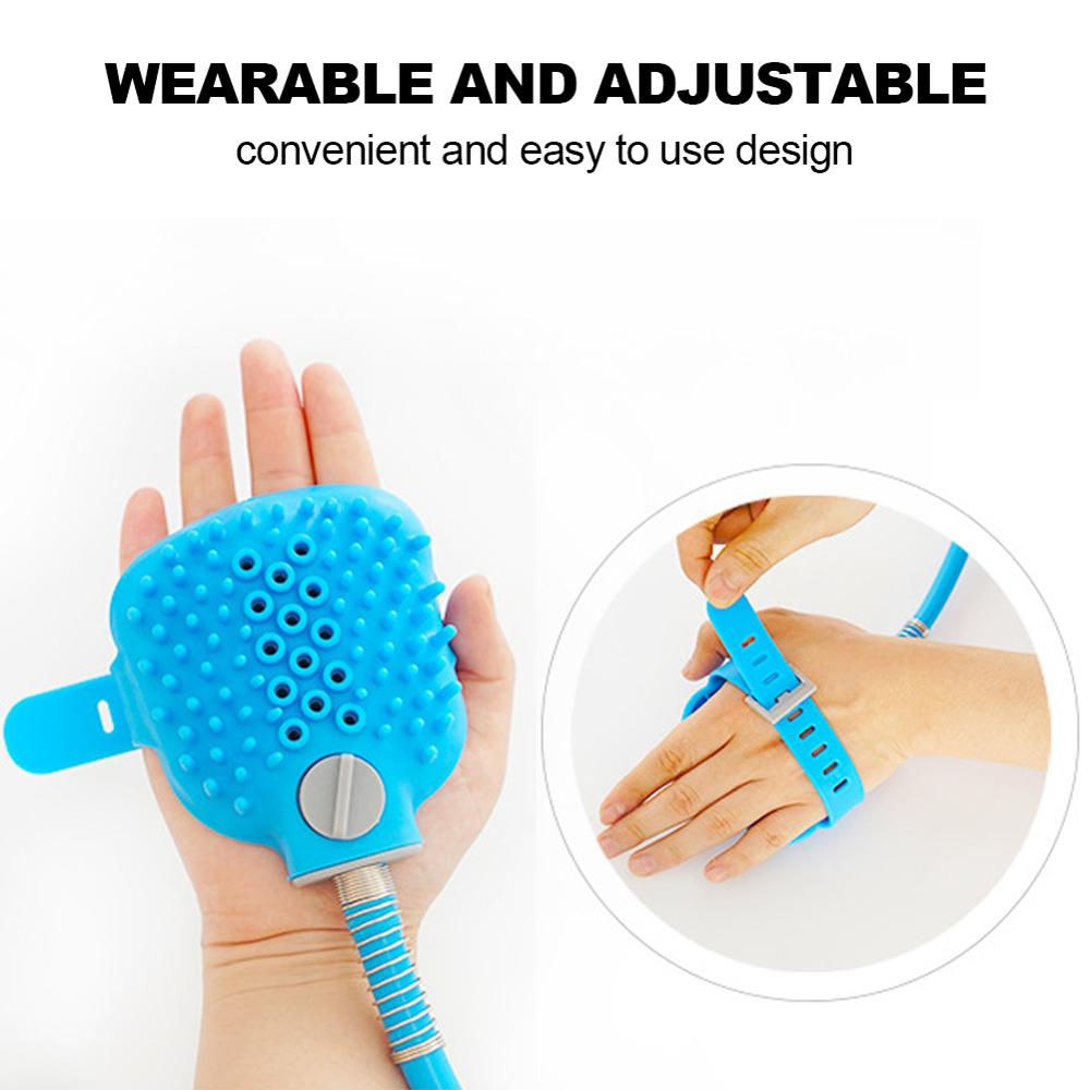 Huisdierbadgereedschap, comfortabele massage-apparaat, douchegereedschap, schoonmaak- en wasbadverstuivers, hondenborstel, huisdierbenodigdheden