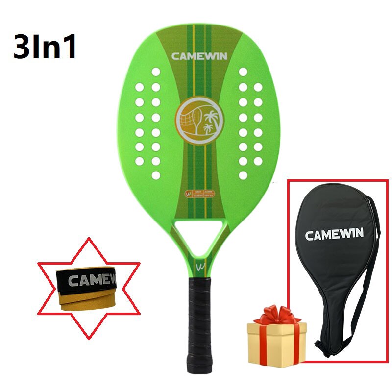 Camwin Raquete Strand Tennis Carbon Fabrikanten Strand Bal Klepels Padel Racket Pala Padel Outdoor Sport Met Cover: 5