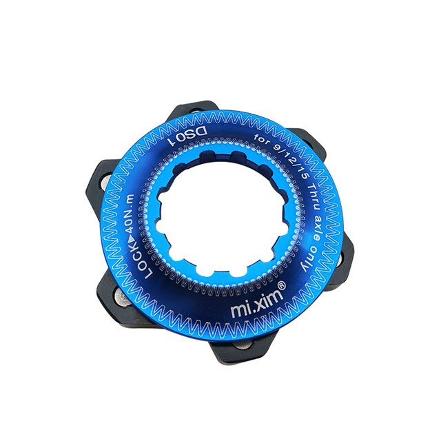 Bicycle Centerlock To 6-Hole Adapter Bike Hub Center Lock Conversion Tool 6 Bolt Disc Brake Rotor Cycling Accessories: Blue