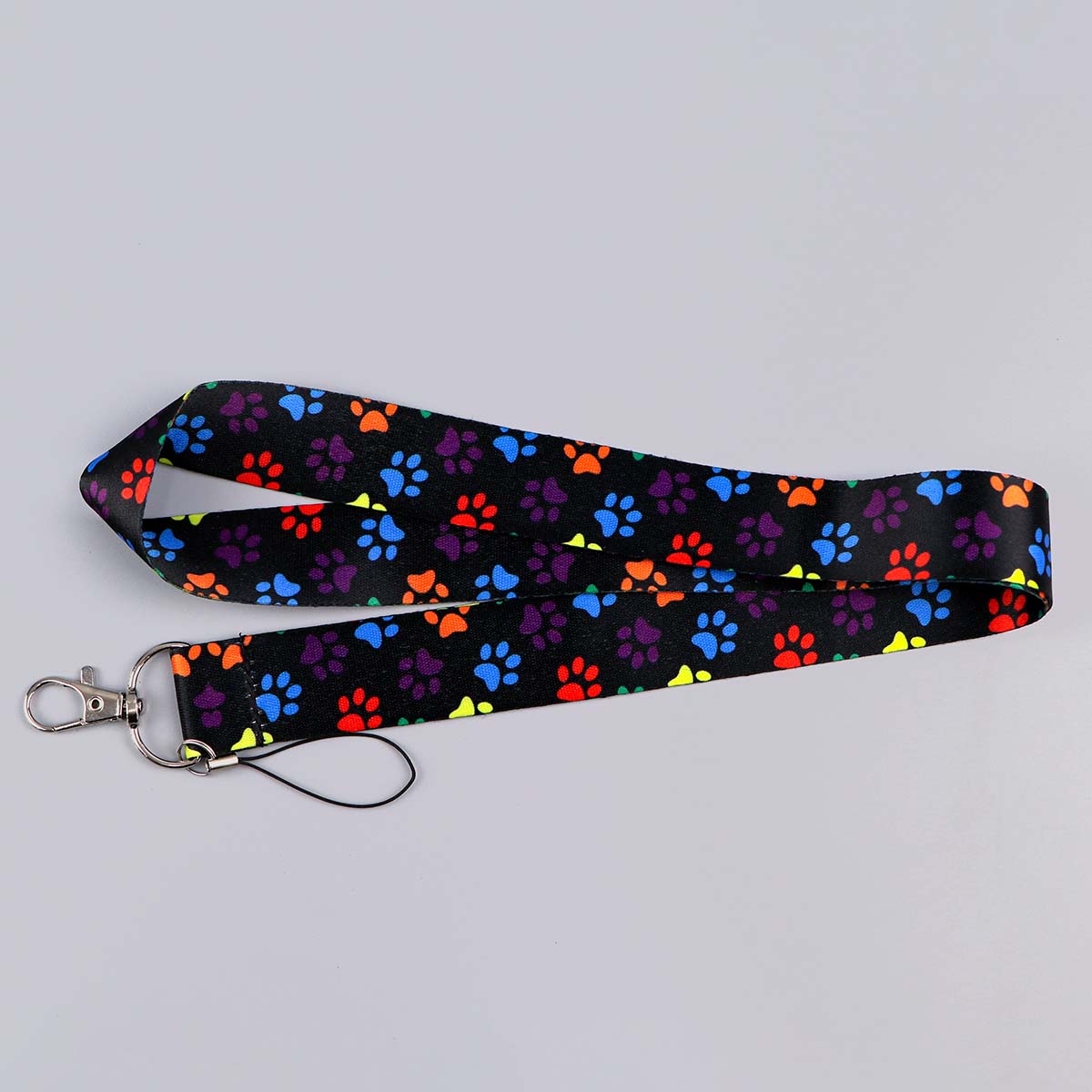 Cordones bonitos con patas de perro para llaves, correa para el cuello, tarjeta de identificación, correas para teléfono móvil para gimnasio, soporte para insignia USB, cuerda para colgar DIY, cordón Lariat