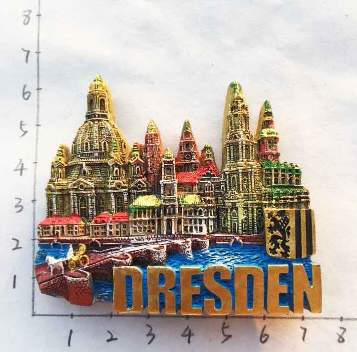 Dresden Duitsland Toerist Souvenir 3D Rubber Magneet