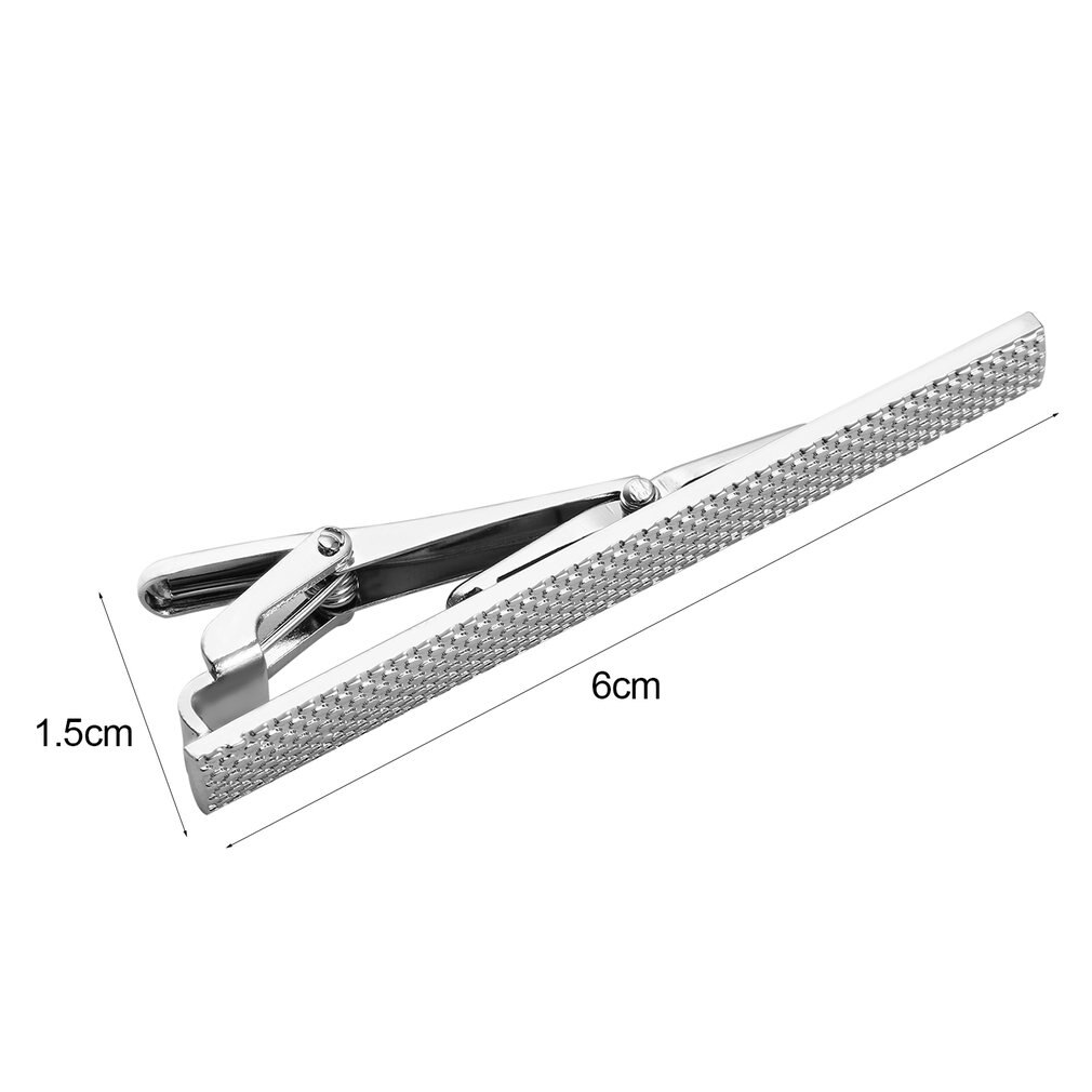 Fermacravatta da uomo formale in acciaio inossidabile sottile fermacravatta sbarra spillo attività commerciale stile casuale clip per uomo ragazzo maschio