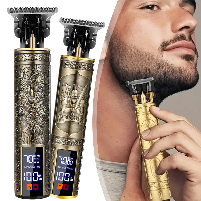Beard Trimmer for Men Zero Gapped T-Blade Hair Clipper & Mustache Trimmer Kit with LCD Display Hair Shears