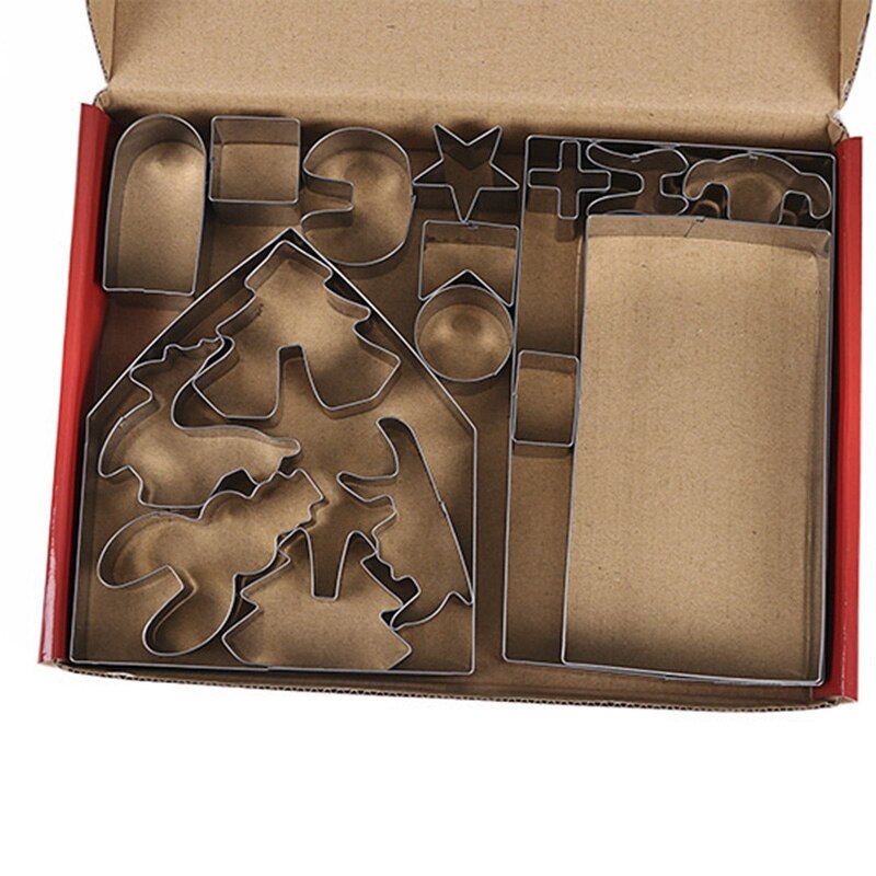 Kerst Cookie Cutter Peperkoek Kerstboom Schimmel Kerst Taart Decoratie Hulpmiddel Navidad Gift DIY Bakken Koekje Schimmel kopen vanaf een prijs van 1.08