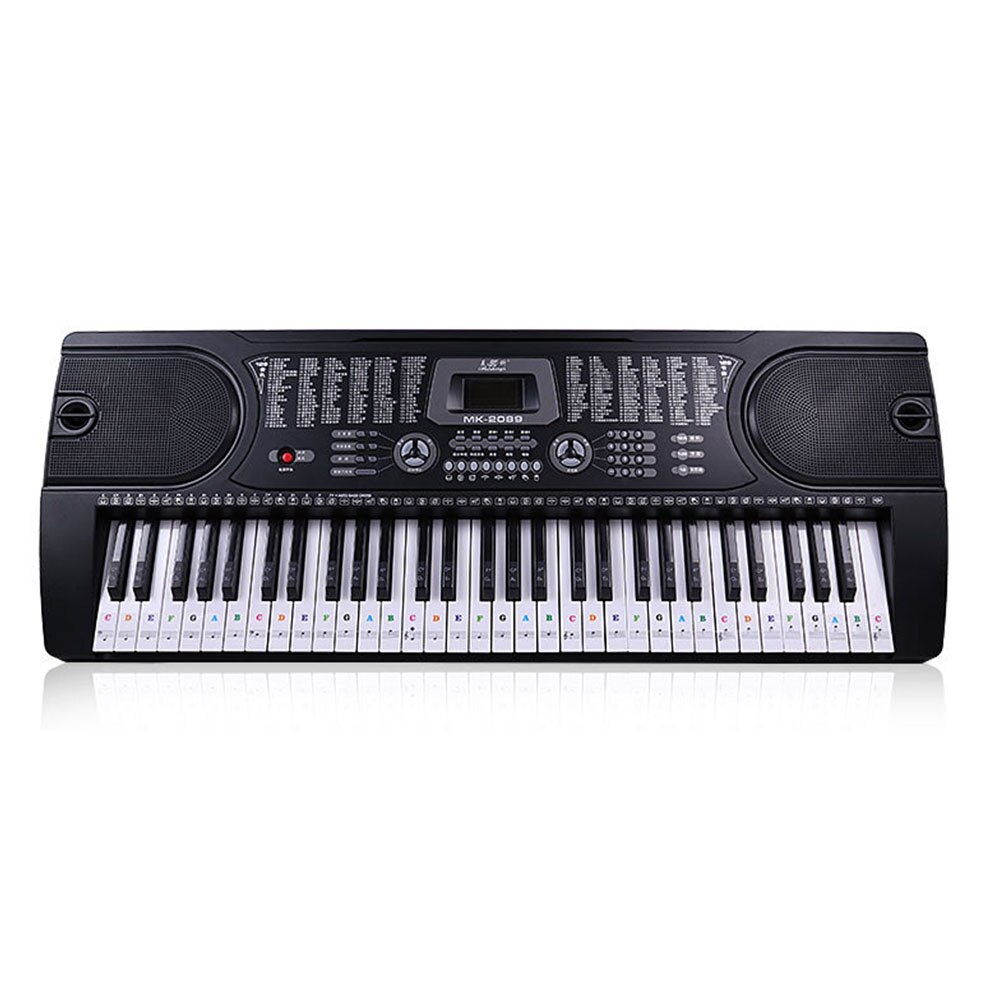 Removable Piano Keyboard Stave Music Decal Sticker Note 54/61 Keys Label Biginners PVC
