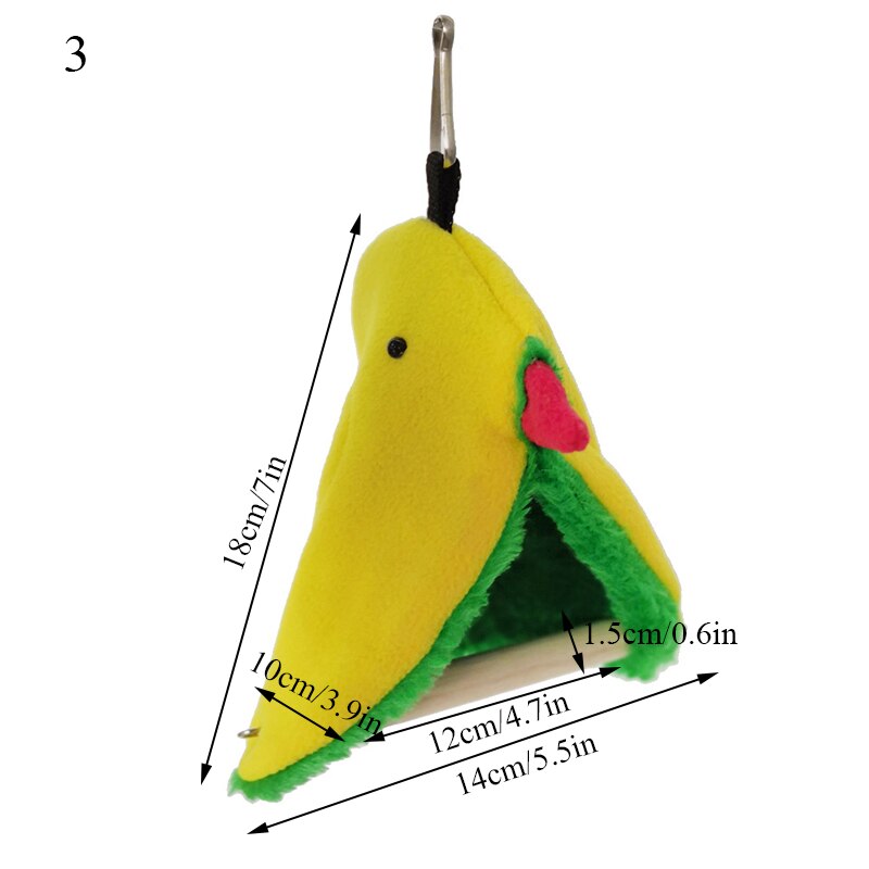 2022 Voorjaar Papegaai Hangmat Mode Huisdier Vogel Papegaai Kooien Warm Hangmat Hut Tent Bed Opknoping Cave Voor Slapen En uitkomen: 3