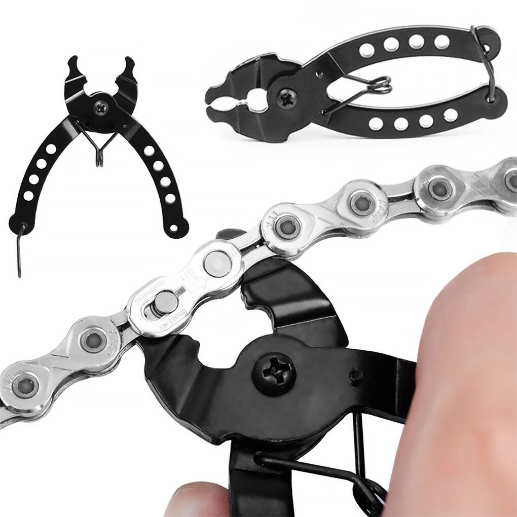 Bicycle Chains Link Remover Bike Chain Quick Link Open Close Tool Master Link Pliers Chain Magic Button Clamp Removal Tools