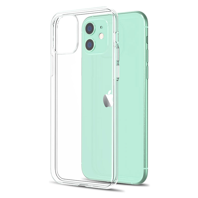Ultratyndt, gennemsigtigt cover til apple iphone 11 12 13 14 pro xr xs max  x 8 7 6 6s plus se silikone blødt cover