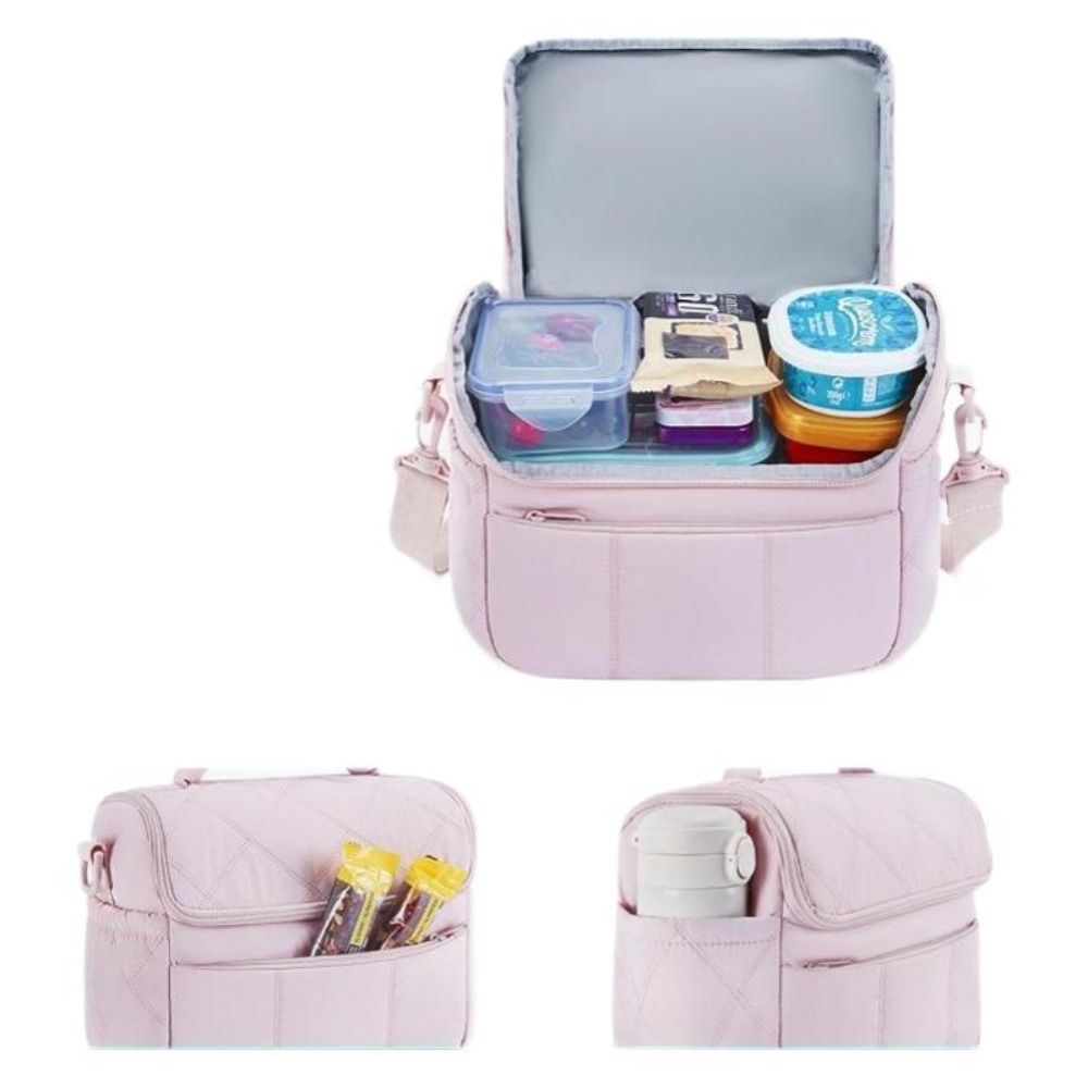 Neue Nylon-Lunchtasche, wiederverwendbar, auslaufsicher, isolierte Tasche, multifunktionale isolierte Lunchbox, Damen-Einkaufstasche
