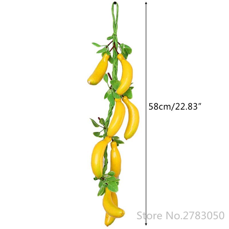 Artificial Fruit Vegetables Peach Lemon Mango String for Restaurant Hotel Home Garden Decoration Hanging Pendant Display Props