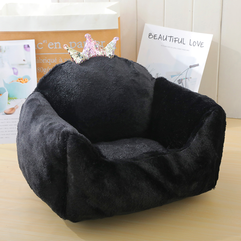 Dog Beds For Large Dogs Cashmere Warming Pet Dog Bed Sofa Lounger Cat Nest Baskets Plush Kennel Bed Comfortable Pet Supplies: 1-6 / 65X60X28CM