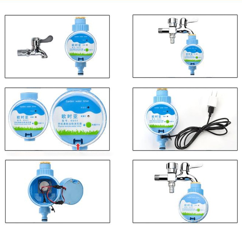 Wifi telefon fjärrkontroll trädgårdsvatten timers automatisk styrenhet vattning timer fjärr smart bevattning för hem trädgård