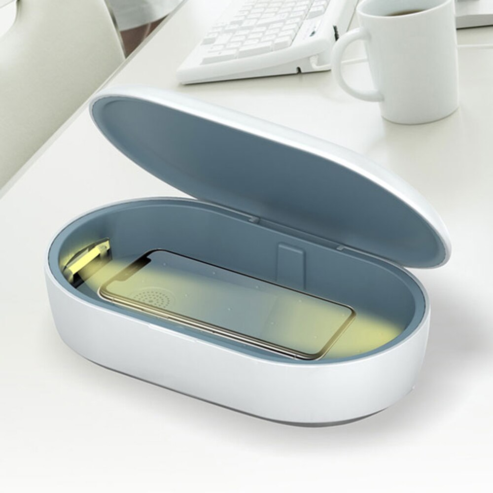 Wireless Charger UV Light Phone Sterilizer Box ozonizer Personal Sanitizer Disinfection for Jewelry mask Cleaner Car Home Use
