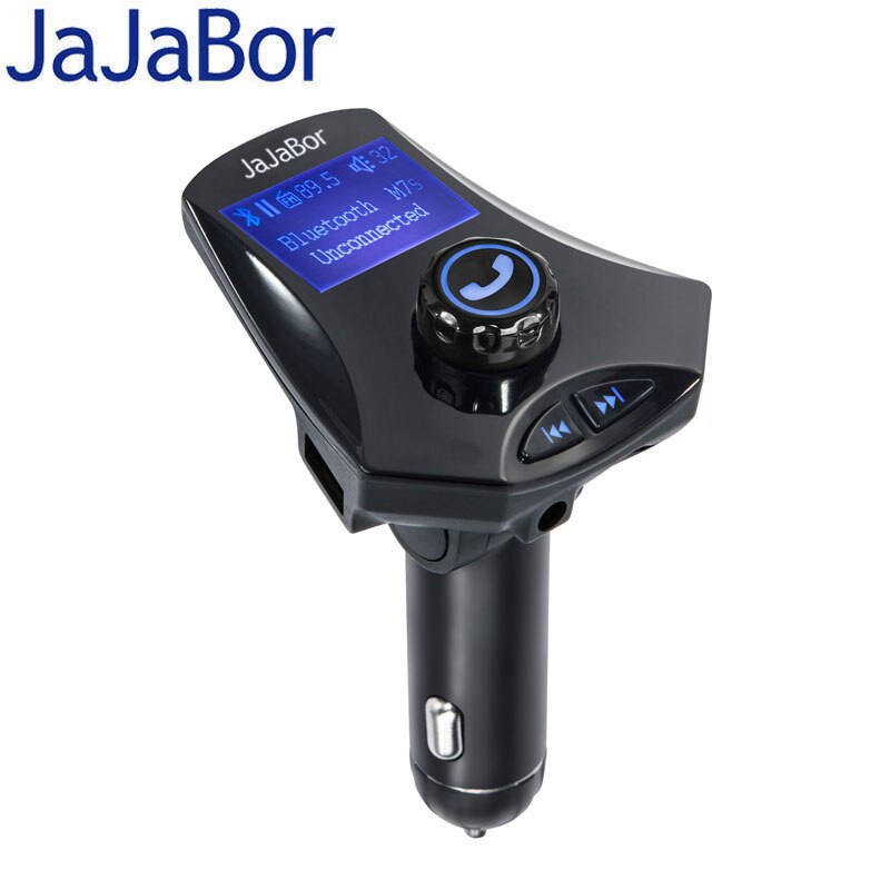 JaJaBor Bluetooth Car Kit Handfree 5V/2.5A Dual USB Fast Charge Aux Stereo Car MP3 Player FM Transmitter Playing Folder Music