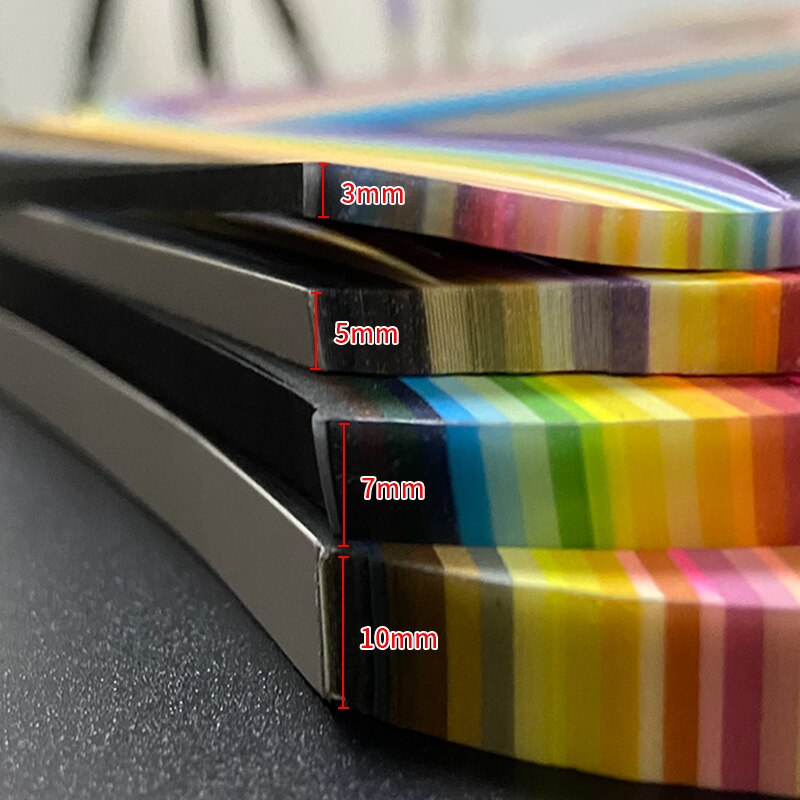 54cm 260 paski papier kraftowy DIY kolorowe Quilling papieru rękodzieło DIY narzędzia robić quillingu papier origami 3/5/7/10mm szerokość 26 kolorów