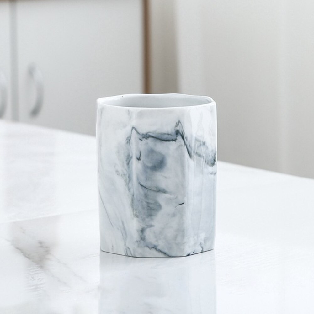 Keramisk kosmetisk sminkborste förvaringsbox burk pennhållare desktop organizer förvaringsbox