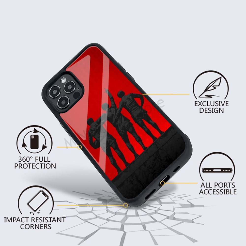 Funda de teléfono del Manchester United, magnética, fuerte, para IPhone 15, 14, 13 Pro Max, 11, 12 Mini, Magsafe
